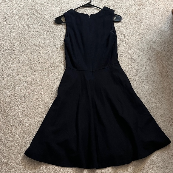 White House Black Market Elegant Black Midi Dress - Picture 3 of 4